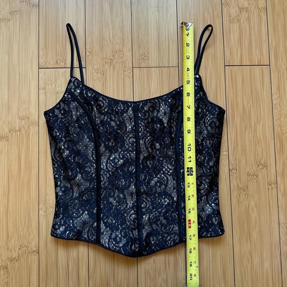 Vintage 1990s Jessica McClintock Gunne Sax Corset Top - Picture 2 of 6